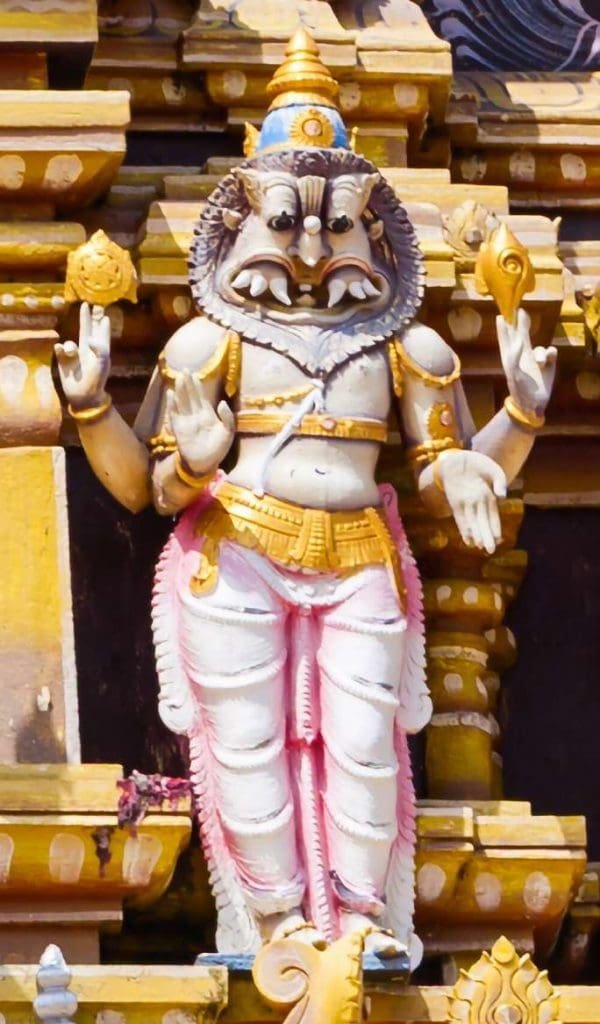 Lord Narasimha described in Narasimha Ashtothram or 108 names of Narasimha